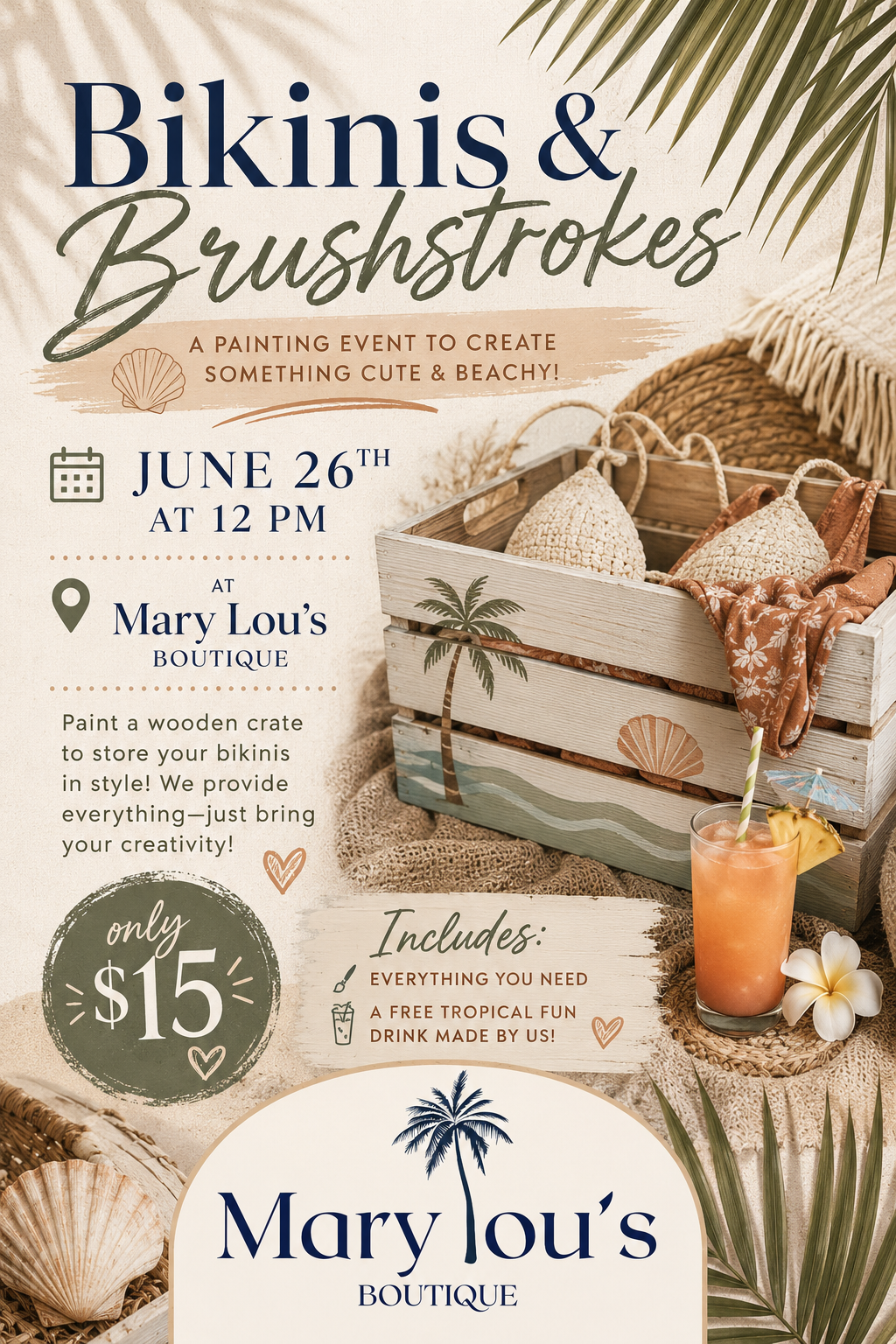 Bikini & Brushstrokes Event